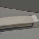 Beige White Textured Linen Semi Sheer Cordless Roller Shades 27" W x 72" H