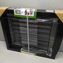 ZJSF Freestanding Dog Fence Indoor, Foldable Dog Gate for Doorways, Stairs or Hallways, Sturdy Wood Extra Wide Pet Gate with Support Feet for The House, Black, 24 "Height-3 Panels