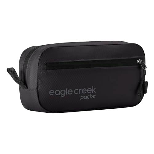 Eagle Creek Pack-It Isolate Quick Trip - Compact Travel Toiletry Bag for Optimizing Luggage Space - Lightweight - Water-Resistant - Easy-Grab Zipper - Sustainable Materials - X-Small - Black