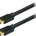 GE HDMI Cable, High Speed, Ethernet, 12 Foot HDMI, 4K Ultra HD, Full HD 1080P, Works with HDTV, Cable, Game Consoles, Blu Ray, and More, Gold Plated Connectors, Black, 33575