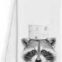 WFSM Raccoon Gifts Decorative Towels for Bathroom - Raccoon Decor Hand Towels, Cute Animal Kids Room Decor, Decorative Hand Towels for Bathroom, 1624 Inches