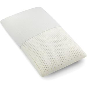 Latex Pillow, 100% Natural Talalay Latex Pillow with Removable Breathable Cotton Cover, Luxurious Standard Size Soft Bed Pillow for Side Back and Stomach Sleepers, Help Release Neck Pressure