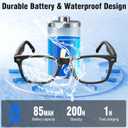 AI Smart Glasses for Men & Women with ChatGPT, Bluetooth Glasses with 165 Languages Translation, Color-Change Lens, Meeting Analysis, Music Playback, Hands-Free Calls, UV & Blue Light Protection