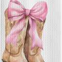 Coquette Western Kitchen Towels, Coquette Bow Western Cowgirl Boot Decorative Hand Towels for Bathroom, Coquette Bathroom Decor, Western Dish Towels, Western Kitchen Decor, 16x24 Inches
