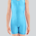 Gymnastics Leotards for Girls Sparkly One-Piece Pro Kids Unitard Biketards with Shorts, Size 105