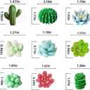 Navani 9 Pack Succulent Silicone Mold,Flower Resin Mold,Silicone Candle Molds.3D Cacti Candle Mold Silicone for Scented Candles Soaps Making, Wax, Resin Casting,Soap Cake Dessert Mousse Mold (A)