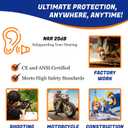 Quality Reusable Earplugs 100 Pair - 25dB Corded Silicone Ear Plugs for Shooting Construction Work Ear Plugs Motorcycle Range Hunting Hearing Protection Ear Protection for Mowing Earplugs Reusable