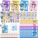 120 Pcs Spa Party Favors Set of Under Eye Patches, Bulk Hand Creams and Lip Balms Bulk, Perfect Bulk Gifts Kit for Women & Teen girls, Thank You Gift for Mom, Teacher Gifts, Sleepover Party Supplies