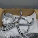 Rolling Stool with Backrest Low Height Rolling Stool with PU Leather, Roller Stool Chair, Roller Seats for Home, Office, Garage, Shop, Library (2"h Casters)