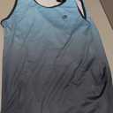 EZRUN Men's Tank Tops Quick Dry Workout Swim Beach Shirts Sleeveless Shirts for Bodybuilding Gym Fitness Training, Large, Blue Gradient
