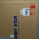 ANDY STAR Brushed Nickel Mirror Scalloped Edge - Modern Bathroom Wall Mirror 22x30 Inch, Corrosion Resistant, Easy Clean SUS Frame