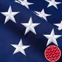American Flag 15x25 ft TearProof Series, Heavy Duty Tough Spun Polyester USA Flags High Wind, US Flags for Outside Outdoor with Durable Embroidered Stars Sewn Stripes, 6 Brass Grommets
