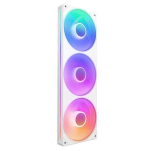 NZXT F360 RGB Core  360mm SingleFrame Fan Unit with 3 x 120mm RGB Fans  Speed & Lighting Control  High Static Pressure & Airflow  Fluid Dynamic Bearings  8 aRGB LEDs Per Fan  White
