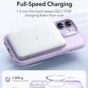ESR for iPhone 17 Case, Camera Control Cover, Compatible with MagSafe, Shockproof Military-Grade Protection, Magnetic Phone Case for iPhone 17, Classic Hybrid Case, Frosted Light Purple