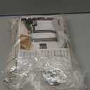 YoungsTex Short Linen Semi Sheer Curtains 45 Inch Length 2 Panels, Light Filtering Textured Window Drapes with Bronze Grommet for Kitchen Living Room Windows, 42 x 45 Inch