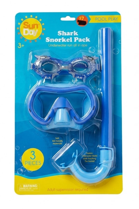 Shark Snorkel Pack 3 Pieces. Age 3+