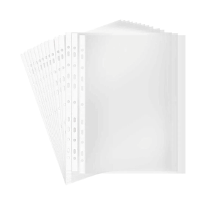 Sheet Protectors 9 x11 Inch, 100 Pack Page Protectors for 2/3/4 Ring Binder, Plastic Sleeves with Reinforced 11-Hole Punch for Binders, Letter Size, for A4