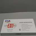 CM MZY LED Exit Sign with Emergency Lights,Exit Sign Light with Battery Backup, Red Letter Emergency Lights with Two Adjustable Heads,AC 120V/277V, UL Certified, 2 Pack