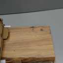 Floating Shelves Set of 2, Solid Elm Wood Wall Shelves 24 Inch - Invisible Bracket Mount for Living Room, Bedroom, Kitchen, Bathroom - Natural