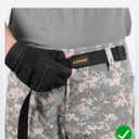 JUKMO Men's Tactical Belt Quick Release Nylon Web for Military Golf Hiking Rigger Heavy Utility Duty Work in Gift Box (Black, S)