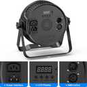 RGBW 4-in-1 Stage Lights, 80W LED Par Lights with DMX512/Remote/Sound Acitvated Control, Uplights for Events, Wedding, Parties, Dance, Stage - 4Packs