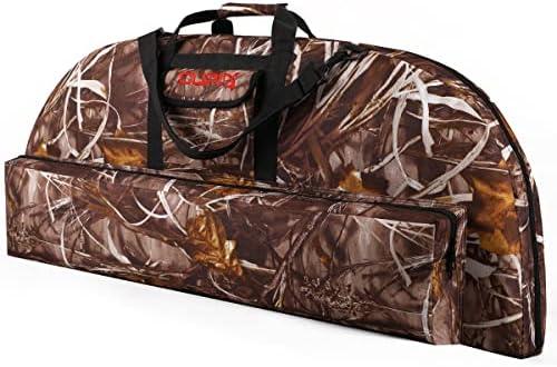 LWANO Compound Bow Case Soft Light-Weight Bow Bag with Arrow Pocket and Backpack Straps 40 in Inside Length