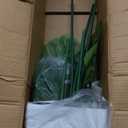 ASTIDY Artificial Monstera Deliciosa Plant 5FT - Faux Tropical Palm Tree with White Tall Planter - Fake Swiss Cheese Floor Plant Potted - Artificial Tree for Home Office Living Room Decor Indoor