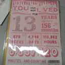 IDU 13th Birthday Card Gifts Decorations for Girls Daughter Her, 10.6 x 7.9 inches