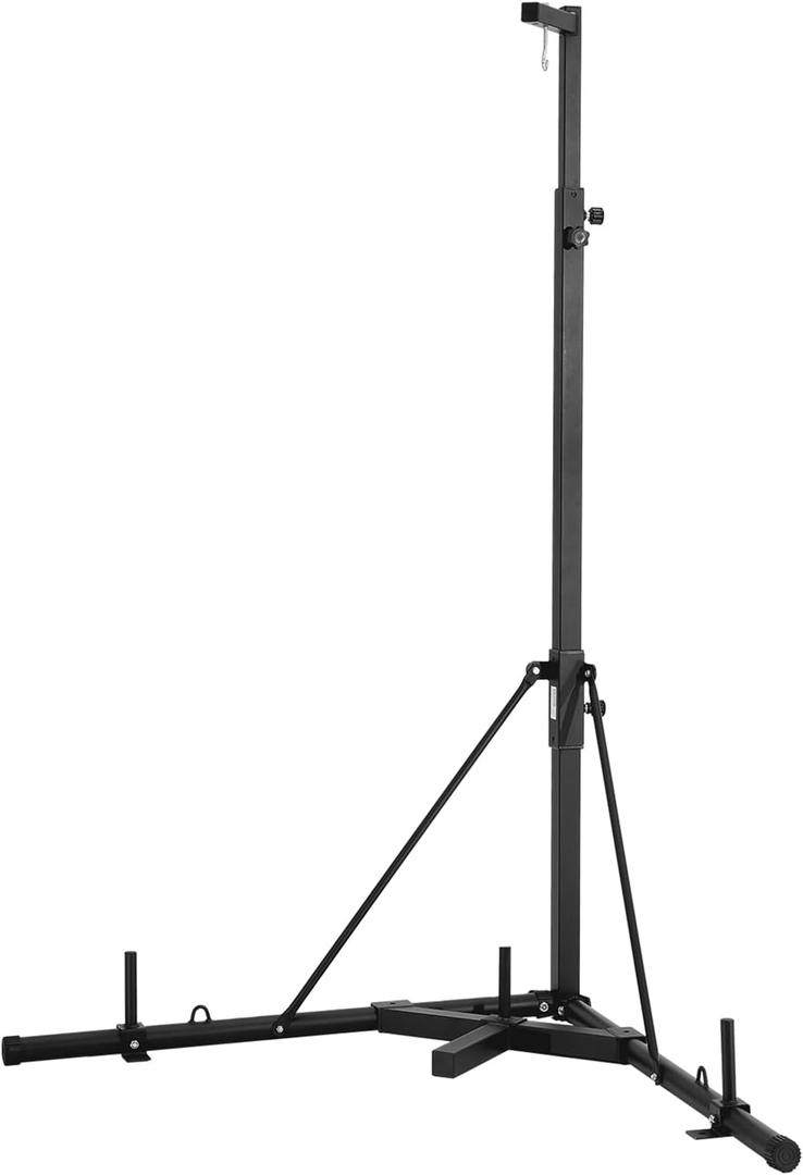 VEVOR 2 in 1 Punching Bag Stand, Steel Heavy Duty Workout Equipment,Freestanding Sandbag Rack,for Home Gym Fitness