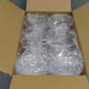 200 PACK 9 oz Clear Plastic Cups with Flat Lids