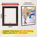 Canvas Floater Frame for 11.25" Deep Stretched Canvas, Floating Wall Art Frame Kit for Gallery-Wrapped Paintings Decor for Bedroom Living Room, Easy Assembly & Made in USA 12"X16", White