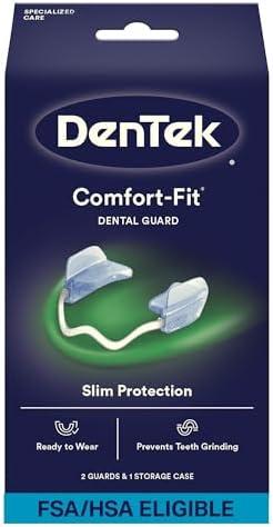 DenTek Comfort-Fit Dental Guard For Nighttime Teeth Grinding, Comfort-Fit Guard, 1guard 1 case