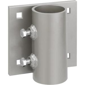 Dock Brackets Hardware Dock Side Leg Pipe Holder,Stationary/Floating Dock Posts Hardware Holder Sleeve for Pipe Pole,Heavy Duty,7/16" Holes for 3/8" Carriage Bolts,        1 Pack