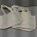 Canvas Tote Bag for Women,Small Totes Bags with Zipper Crossbody Purse with Pockets Large Shoulder Handbag,2 Sizes
