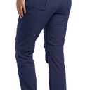 AREOUTS Women's Snow Ski Pants Fleece Lined Waterproof Softshell Insulated Winter Outdoor Hiking Cargo Pants Navy XS (Blue, XS)