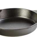 Lodge 10.25 Inch Cast Iron Skillet  Pre-Seasoned Frying Pan with Teardrop Handle  Oven, Stovetop, Grill & Campfire Use  Made in USA  Durable, Non-Toxic, Even-Heating Cookware  Black