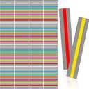 Yexiya 100 Pack Guided Reading Strips Line Reader Highlight Strips Overlay Highlight Bookmarks Help with Dyslexia for Student Classroom Teacher Supply Kids Children (Multicolor)