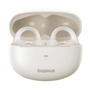 BASEUS Bowie MC1 OL Open-Ear TWS Headset Bluetooth-compatible 5.4 Waterproof Music Call Earphones - White
