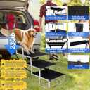 Dog Stairs for Large Dogs - Extra-Wide 20-Inch Step 43-Inch 5-Step Extra Dog Steps Tall Designed for Oversized SUVs, Off-Road Vehicles, and Pickup Trucks