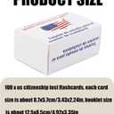 3 x US Citizenship Test Flashcards Set 2025, Civics Test Flash Cards American Government Assessment Preparation with 100 Civics Questions & Answers for Naturalization Exam