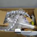 Rowenta Professional Full Size Steamer for Clothes with Screen 65 Inches 1.3 Liter Capacity 1700 Watts Ironing, Fabric Steamer, Garment Steamer, Adjustable IS8440 (White)