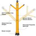 MOUNTO 20ft Air Inflatable Tube Guy Puppet Dancing Man with 1HP Blower Complete Set (Yellow)