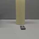 AFINETH 4" x12" Outdoor Waterproof Candles with Timer, Large Pillar Candles Battery Operated, Plastic Tall Flameless Candles for Garden Patio Porch Home Party, Ivory 1Pack