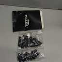 5/16-18 x 2 Inch 20Pcs Flat Head Hex Socket Cap Screws Bolts Barrel Nuts Kit, 304 Stainless Steel 18-8, Full Thread, Black Oxide by SG TZH (with Hex Spanner)