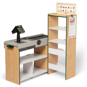 Melissa & Doug, Fresh Mart Pretend Grocery Store, Kids Cash Register with Scanner, Shelves, & Conveyor Belt, Kids Toys for Girls & Boys