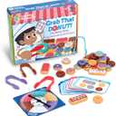 Learning Resources Grab That Donut! Fine Motor Game - Toddler Food Bakery Toys, Board Games, Color Sorting, Gifts for Boys and Girls, Hand Eye Coordination, Preschool Sensory Activities