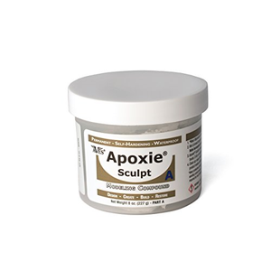 Apoxie Sculpt - 1 Part Modeling Compound (A & B) - 1 Pound, Stone White