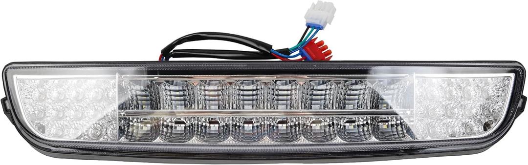 Golf Cart Single 12V LED Head Light Bar Without Any Accessories And Tools Compatible With 1996-2013 EZGO TXT Gas And Electric Headlights Light Kit Accessories Assembly 3 Pin Golf Cart Single 12V LED Head Light Bar Without Any Accessories And Tools Compatible With 1996-2013 EZGO TXT Gas And Electric Headlights Light Kit Accessories Assembly 3 Pin
