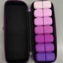 Weekly Pill Organizer 2 Times a Day, 7 Day Travel Medicine Pill Organizer with Moisture-Proof Silicone Lid, AM PM Daily Pill Bottle for Vitamins & Supplements, Pocket-Size Pill Case(Purple)