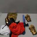 Child Medieval Roman Warrior Knight Renaissance Performance Costume with Accessories (4-5Years(120cm), White)